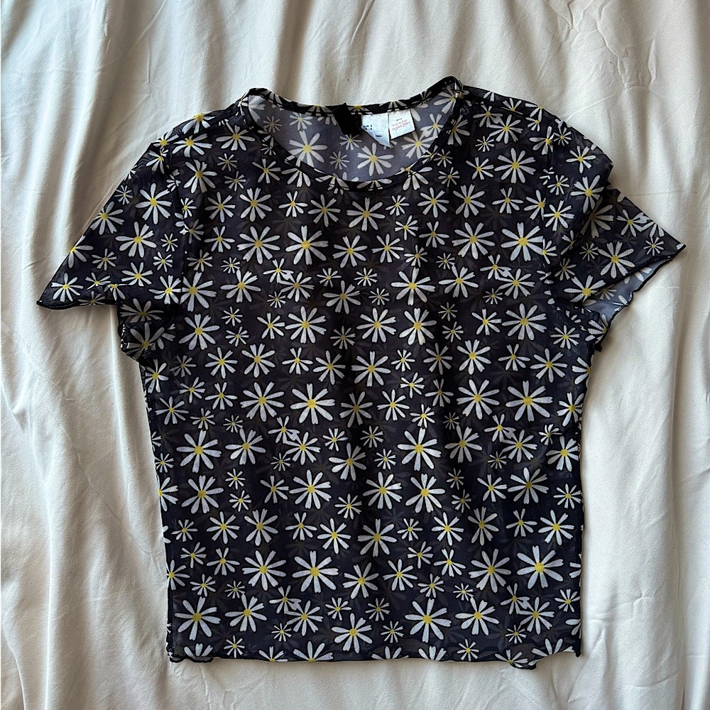 H&M | mesh crop top.